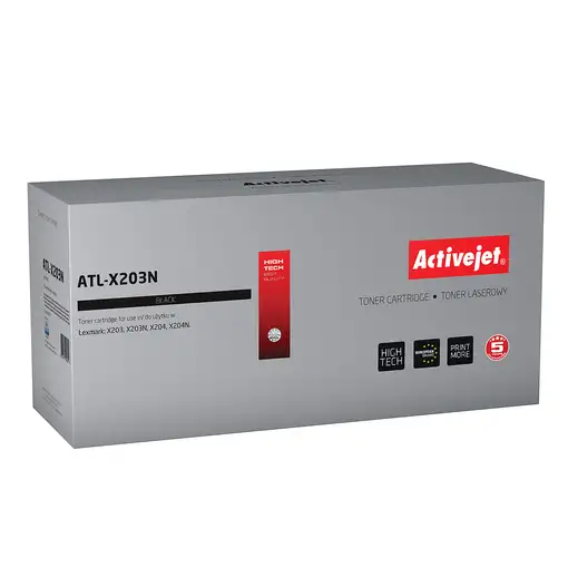 Activejet Cartucho de tóner ATL-X203N (repuesto Lexmark X203A21G; Supreme; 2500 pá Activejet Cartucho de tóner ATL-X203N (repuesto Lexmark X203A21G; Supreme; 2500 pá