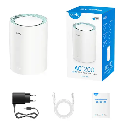 Cudy M1300 1-PACK sistema Wi-Fi Mesh (Wi-Fi en malla) Doble banda (2,4 GHz / 5 GHz