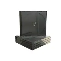 MediaRange BOX31 funda para discos ópticos Caja transparente para CD 1 discos Negr