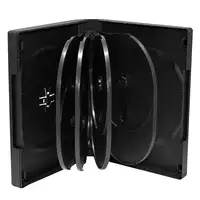 MediaRange BOX35-10 funda para discos ópticos Funda de DVD 10 discos Negro