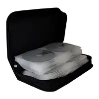 MediaRange BOX55 funda para discos ópticos Funda cartera 96 discos Negro