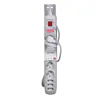 Activejet APN-8G/5M-GR base múltiple 8 salidas AC Interior Gris