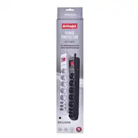 Activejet APN-8G/5M-BK base múltiple 8 salidas AC Interior Negro