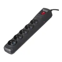 Activejet ACP-5GN 5M CZ base múltiple 5 salidas AC Interior Negro