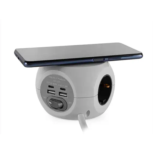 Orbegozo EN 4500 cargador de dispositivo móvil Universal Gris, Blanco Corriente al