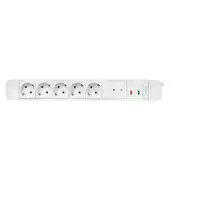 LogiLink LPS402 base múltiple 1,5 m 5 salidas AC Interior Blanco