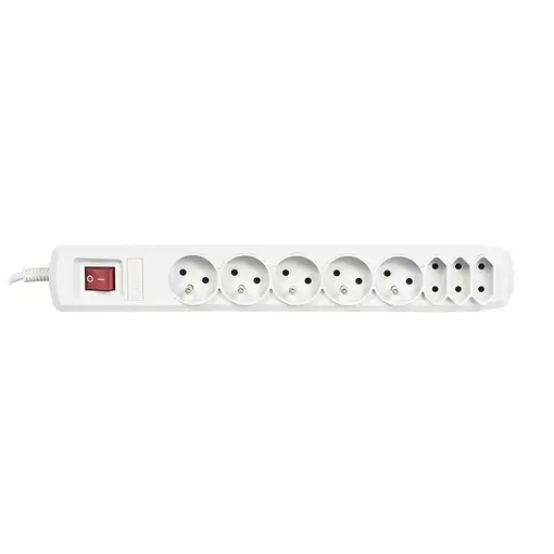 Activejet APN-8G/3M-GR base múltiple 8 salidas AC Interior Gris