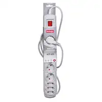 Activejet APN-8G/3M-GR base múltiple 8 salidas AC Interior Gris