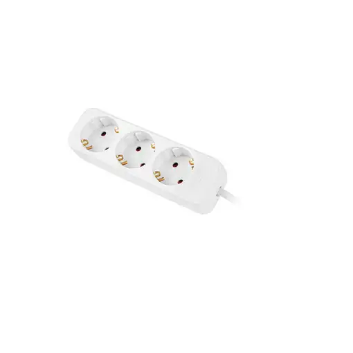 Lanberg PS0-03F-0150-W base múltiple 1,5 m 3 salidas AC Interior Blanco