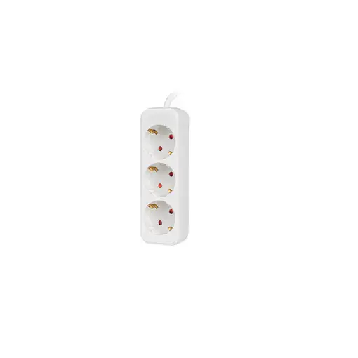 Lanberg PS0-03F-0150-W base múltiple 1,5 m 3 salidas AC Interior Blanco