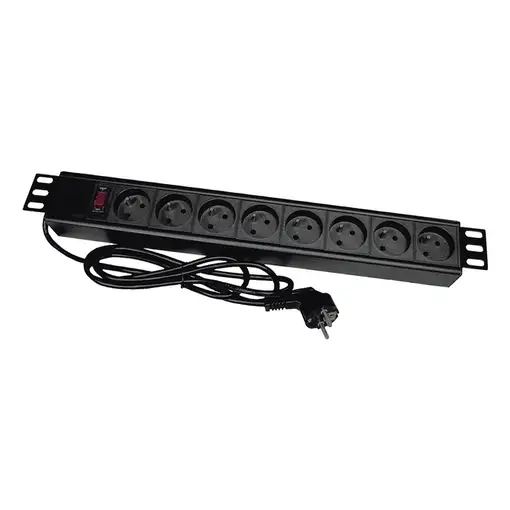 Alantec PZ081U3M base múltiple 3 m 8 salidas AC Interior Negro