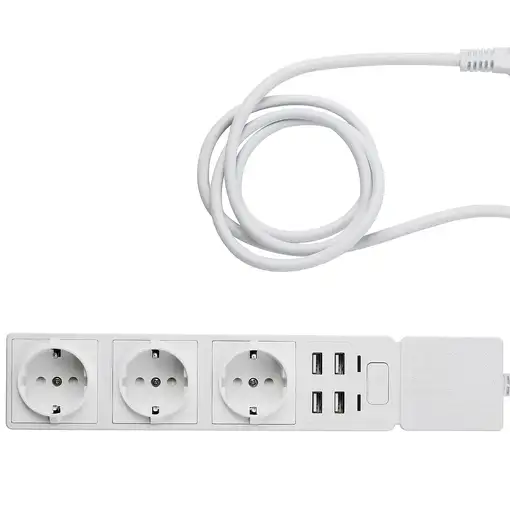 Edimax SP-1123WT base múltiple 1,5 m 3 salidas AC Interior Blanco