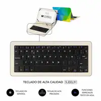 Funda Con Teclado Micro Usb Keytab Usb 11\ Triangulos