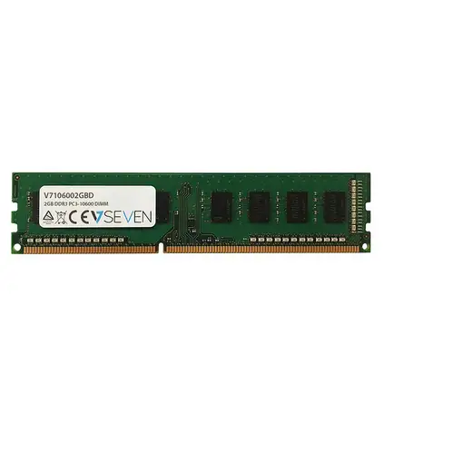 V7 2GB DDR3 PC3-10600 - 1333mhz DIMM Desktop módulo de memoria - V7106002GBD V7 2GB DDR3 PC3-10600 - 1333mhz DIMM Desktop módulo de memoria - V7106002GBD