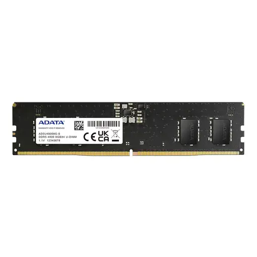 ADATA AD5U48008G-S módulo de memoria 8 GB 1 x 8 GB DDR5 4800 MHz ECC