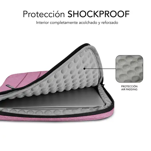 Funda para Portátil Air Padding 360 Sleeve 13.3 a 14\  Rosa
