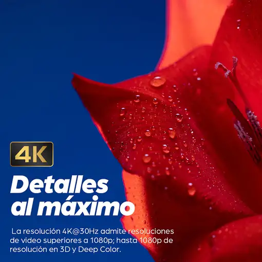 Manhattan Cable HDMI 4K@30 Hz, 5 m, compatible con 1080p y la mayoría de usos 4K (