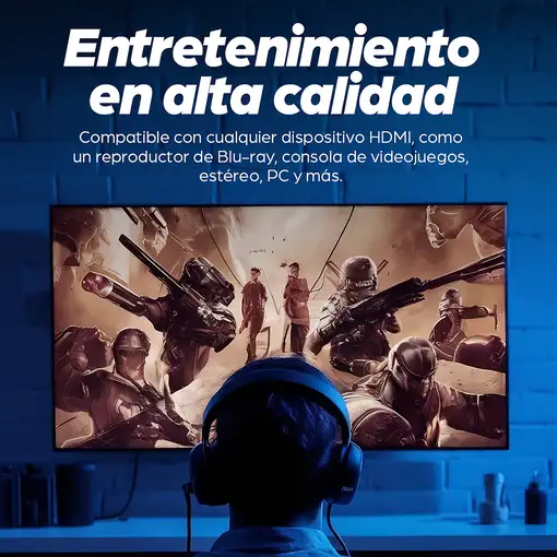 Manhattan Cable HDMI 4K@30 Hz, 5 m, compatible con 1080p y la mayoría de usos 4K (