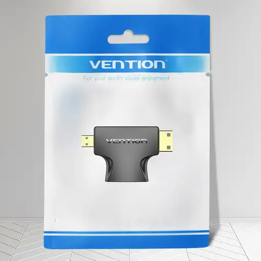 Vention Adaptador HDMI 2 en 1 AGFB0/ HDMI Hembra a Micro HDMI Macho - Mini HDMI Ma