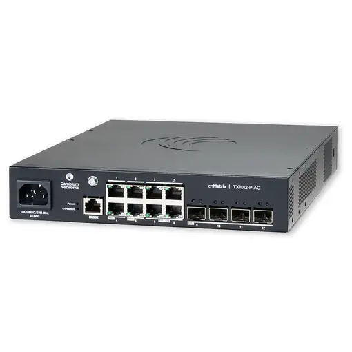 Cambium Networks cnMatrix Switch TX1012-P-AC Gestionado L2/L3 Gigabit Ethernet (10
