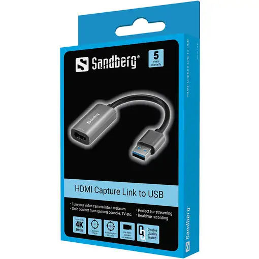 Sandberg 134-19 Adaptador gráfico USB Gris