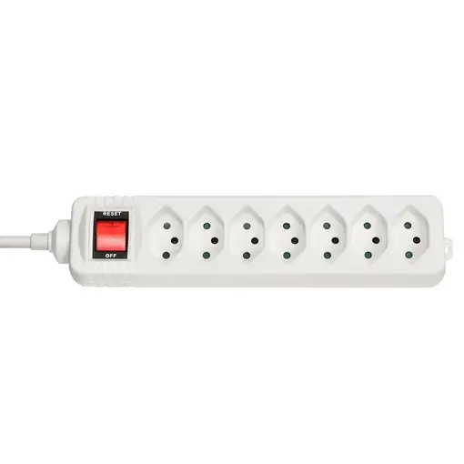 Lindy 73168 base múltiple 7 salidas AC Interior Blanco