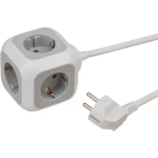 Brennenstuhl 1150090 base múltiple 1,4 m 4 salidas AC Interior Blanco