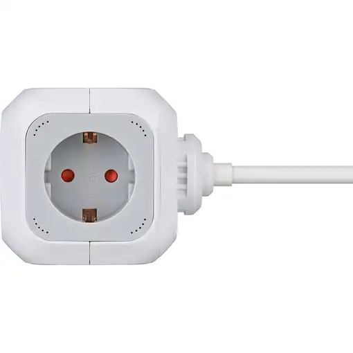 Brennenstuhl 1150090 base múltiple 1,4 m 4 salidas AC Interior Blanco