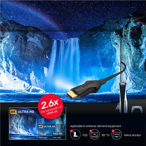 UNITEK C11063BK-3M cable HDMI HDMI tipo A (Estándar) Negro