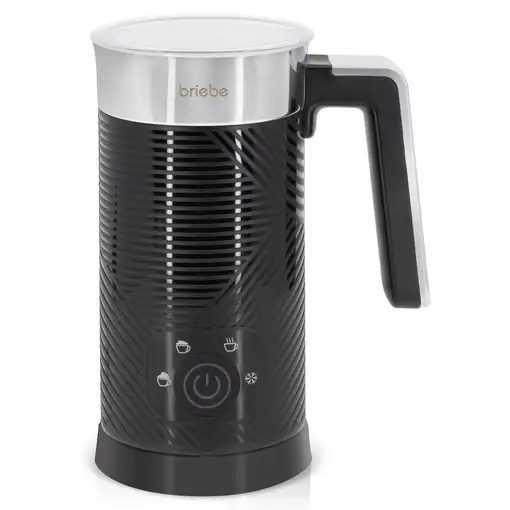Espumador Leche Eléctrico Calentador Espuma Fría/Caliente MF1172BLK, Negro Briebe