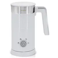 Espumador Leche Eléctrico Calentador Espuma Fría/Caliente MF1172BLK, Blanco Briebe