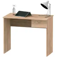 Escritorio, Mesa de Ordenador 75x90x50cm, 1 Cajón, Oficina, Madera, Nova Briebe