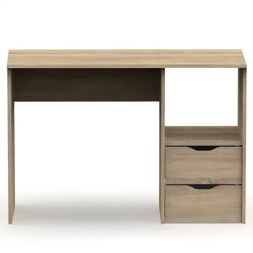 Escritorio, Mesa de Ordenador 76x115x50cm 2 Cajones, Oficina, Juvenil,Prakt Briebe