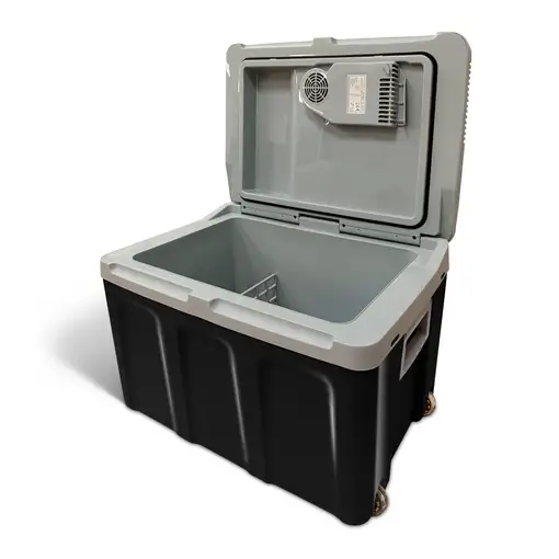 Nevera Portátil Eléctrica de Viaje, Coche, Camping, 40 L, 12V-220V,CF115BLK Briebe
