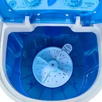 Mini Lavadora Portátil con Centrifugado,Camping,Capacidad 3Kg,Camper WM1111 Briebe