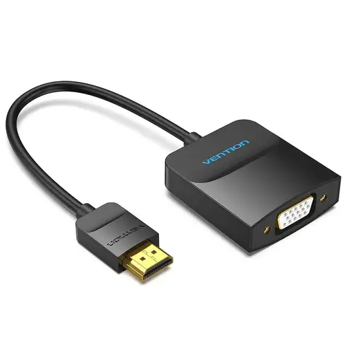 Vention Convertidor 42154/ HDMI Macho a VGA Hembra/ 15cm/ Negro