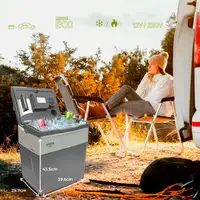 Nevera Portátil Eléctrica de Viaje, Coche, Camping, 28 L, 12V y 220V,CF1153 Briebe