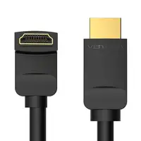Vention Cable HDMI 2.0 4K Acodado AAQBG/ HDMI Macho - HDMI Macho/ 1.5m/ Negro