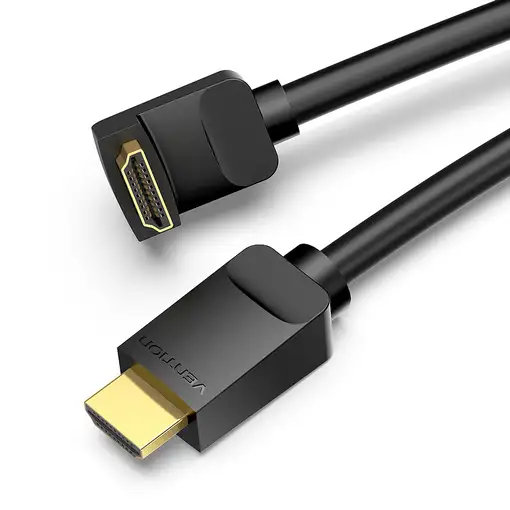 Vention Cable HDMI 2.0 4K Acodado AAQBG/ HDMI Macho - HDMI Macho/ 1.5m/ Negro