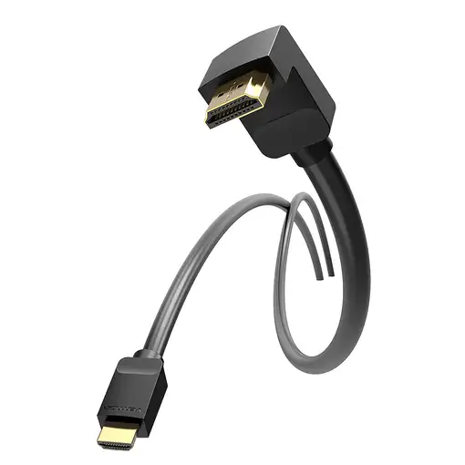 Vention Cable HDMI 2.0 4K Acodado AAQBG/ HDMI Macho - HDMI Macho/ 1.5m/ Negro