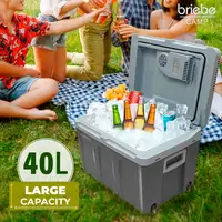 Nevera Portátil Eléctrica de Viaje, Coche, Camping, 40 L, 12V-220V, CF1155 Briebe