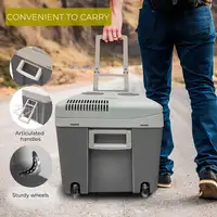 Nevera Portátil Eléctrica de Viaje, Coche, Camping, 40 L, 12V-220V, CF1155 Briebe