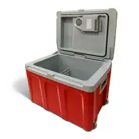 Nevera Portátil Eléctrica de Viaje, Coche, Camping, 40 L, 12V-220V,CF115RED Briebe