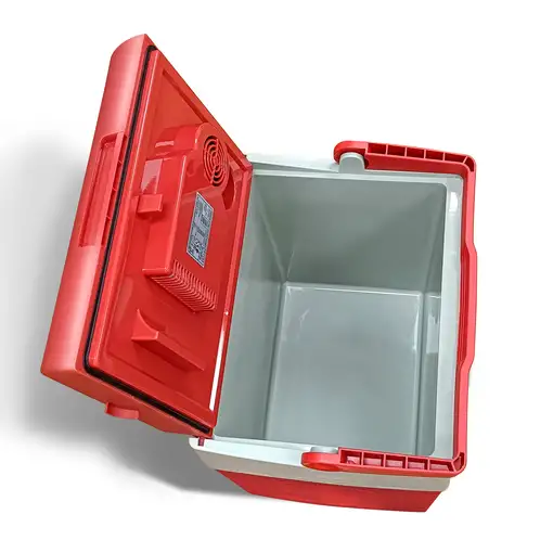 Nevera Portátil Eléctrica de Viaje, Coche, Camping, 28 L,12V-220V,CF1153RED Briebe