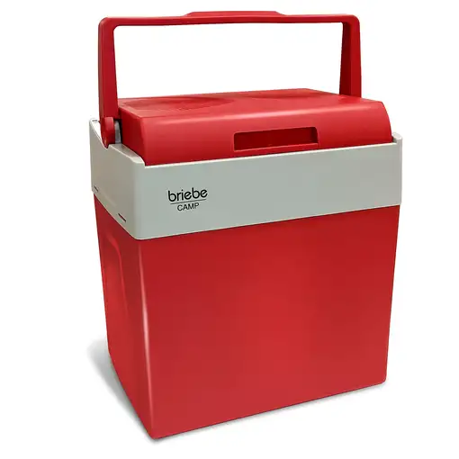 Nevera Portátil Eléctrica de Viaje, Coche, Camping, 28 L,12V-220V,CF1153RED Briebe