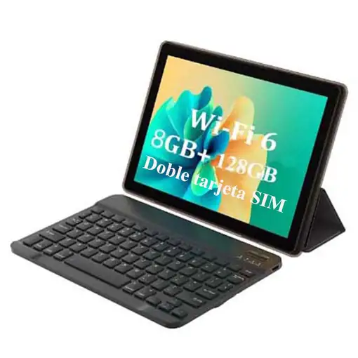Withtech CIS Edison XPRO Deca core 10' 8/128GB  Plata Tarjeta SIM  funda y teclado