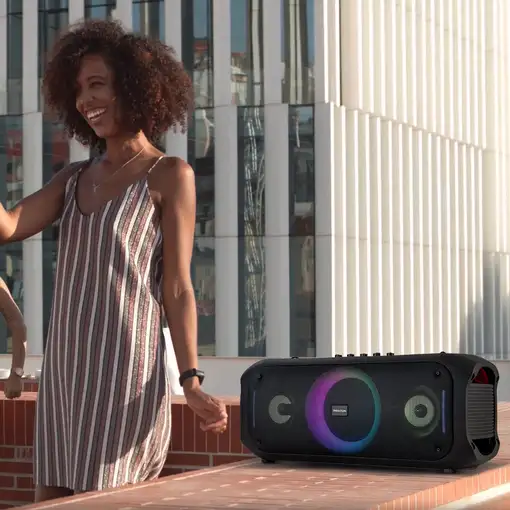 Altavoz Karaoke Jaia Max PRIXTON (75 W - Micrófono incluido)