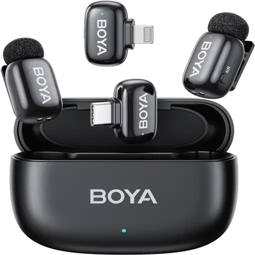 Micrófono Inalámbrico 2 Canales USB-C/Lightning Micrófono Inalámbrico 2 Canales USB-C/Lightning