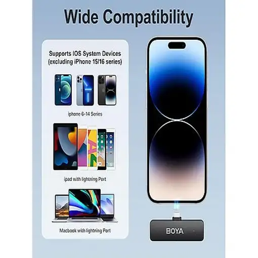 Micrófonos Inalámbricos 4 Canales Conexión iPhone Lightning