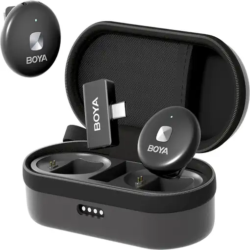 Micrófono Inalámbrico, Clip Magnético, Cancelación de Ruido, USB-C